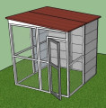 Painel Modular para Galinheiro, viveiro, gaiolas, painéis de rede, painéis de chapa,  viveiros modulares, boxes, canil,